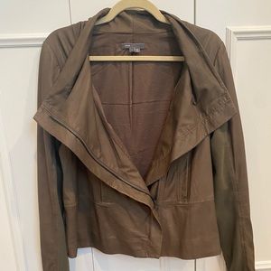 Vince Goat Leather Biker Jacket